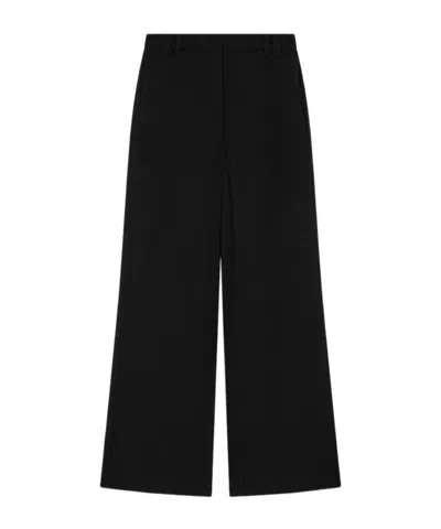 Marella Georgette Double Trousers In Black