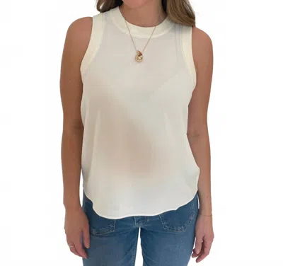 Marella Georgette Sorona Tank Top In White In Neutral