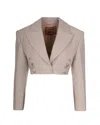 Marella Giacca Corto Grigio Chiaro In Gold