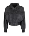 Marella Giacca Denim Nero In Black