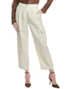 Shop Marella Giada Linen-blend Trouser In White