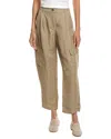 Marella Giada Linen-blend Trouser In Brown