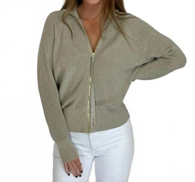 Marella Glamour Cardigan In Hazelnut In Green