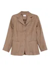 Marella Glauco Check-pattern Blazer In Brown