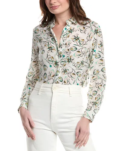 Marella Goccia Silk Shirt In White