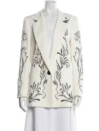 Pre-owned Marella Graphic Print Blazer In Neutral