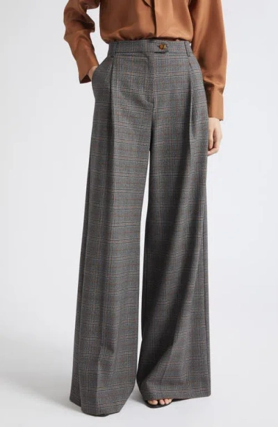 Marella High Waist Wide Leg Pants In Gray