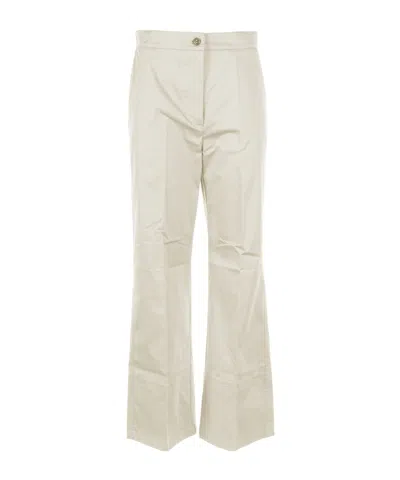 Marella High Waist Wide Leg Trousers In Neutral