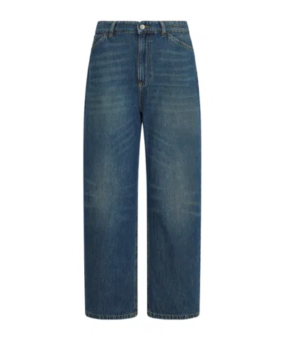 Marella High-waisted Mom-fit Jeans In Blue