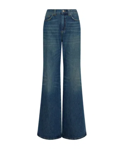 Marella High-waisted Wide-leg Jeans In Blue