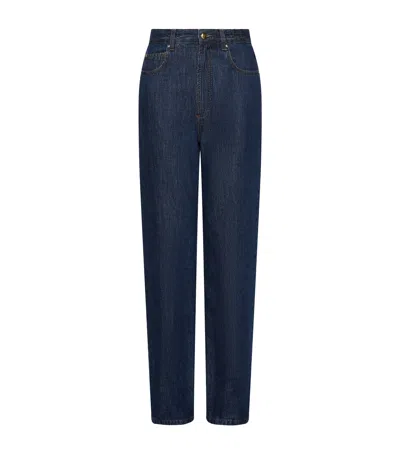 Marella High-rise Straightjeans In Blue