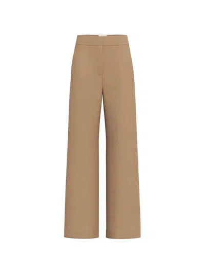 Marella Hight-waisted Trousers In Brown