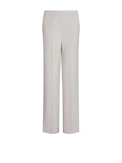 Marella High-waisted Sand Trousers In Gray
