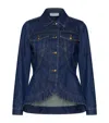 Marella Button-front Denim Jacket In Multi