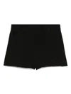 Marella Stretch Viscose And Linen Micro Pants In Black