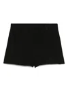 Marella Stretch Viscose And Linen Micro Pants In Black