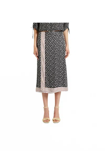 Marella Iside In Black Leaf Print