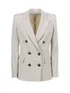 MARELLA BEIGE DOUBLE-BREASTED JACKET