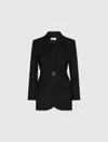 Marella Stretch Blazer In Black