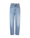 Marella Womens Barrel Wide-leg Denim Jeans Blue Jeans In Blue