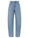Marella Womens Barrel Wide-leg Denim Jeans Blue Jeans