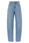 Marella Womens Barrel Wide-leg Denim Jeans Blue Jeans