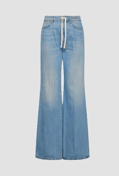 Marella Jeans Wide Leg With Blue Cord