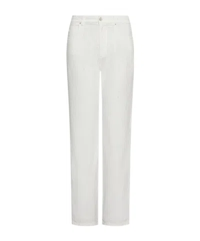 Marella Jeans With Belt Loops In White