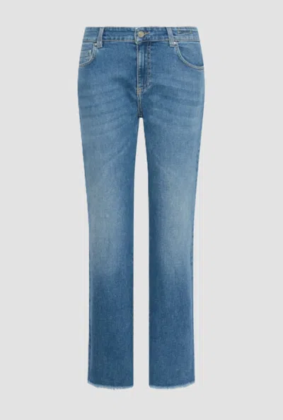 Marella Jeans With Blush Background Woman Blue