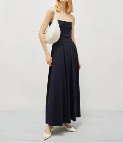 Marella Jersey Bustier Dress In Navy In Blue