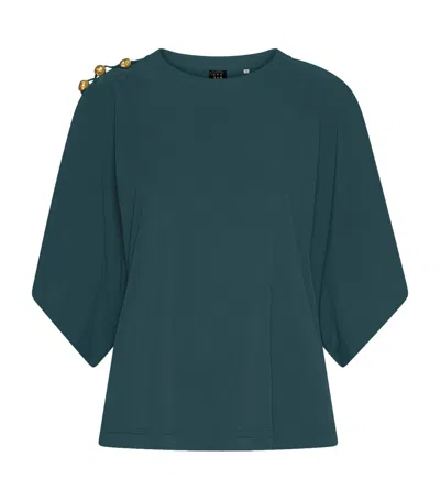 Marella Jersey Kimono-sleeve T-shirt In Green