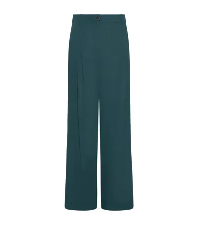 Marella Jersey Wide-leg Trousers In Multi