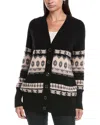 Marella Jolly Wool & Cashmere-blend Cardigan In Black