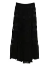 Marella Lace-insert Maxi Skirt In Black
