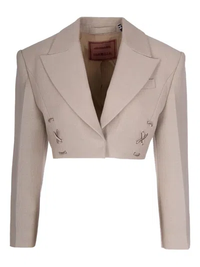 MARELLA LACE-UP CROPPED BLAZER