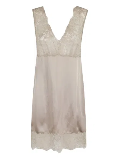 MARELLA LACE V-NECK DRESS