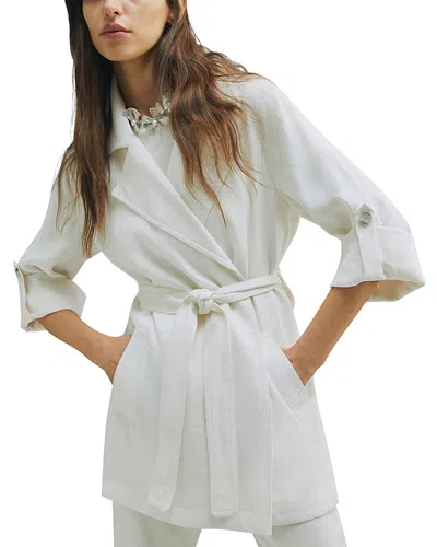 Marella Lampada Duster Coat In White