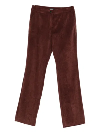 Marella Landa Corduroy Trousers In Red