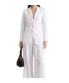 Marella Lapel Suit Jacket In White