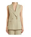 Marella Lapel Vest In Nude