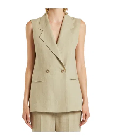 Marella Lapel Vest In Nude