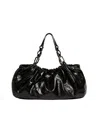 Marella Shopper Grande In Pelle Nera In Black
