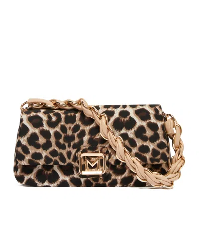 Marella Le Muse Medium Polka Dot Shoulder Bag In Brown