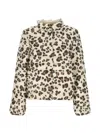 Marella Leopard-print Quilted Jacket In Neutral