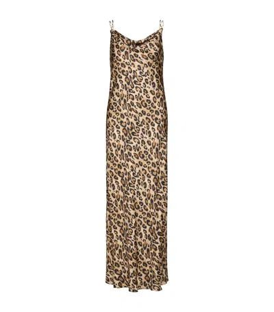 Marella Leopard-print Sleeveless Maxi Dress In Animal Print