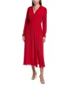 Marella Lessy Silk-blend Dress In Red