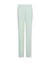 Marella Light Green High Waisted Trousers In Green