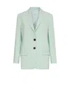 Marella Light Green Single Breasted Jacket In Green