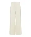 Marella Linen And Cotton Trousers - Cream In Multi