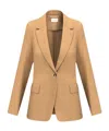 Marella Linen Blazer In Neutral